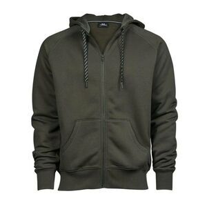 Tee Jays Mens Fashion Zip  Sweatshirt / Deep Green